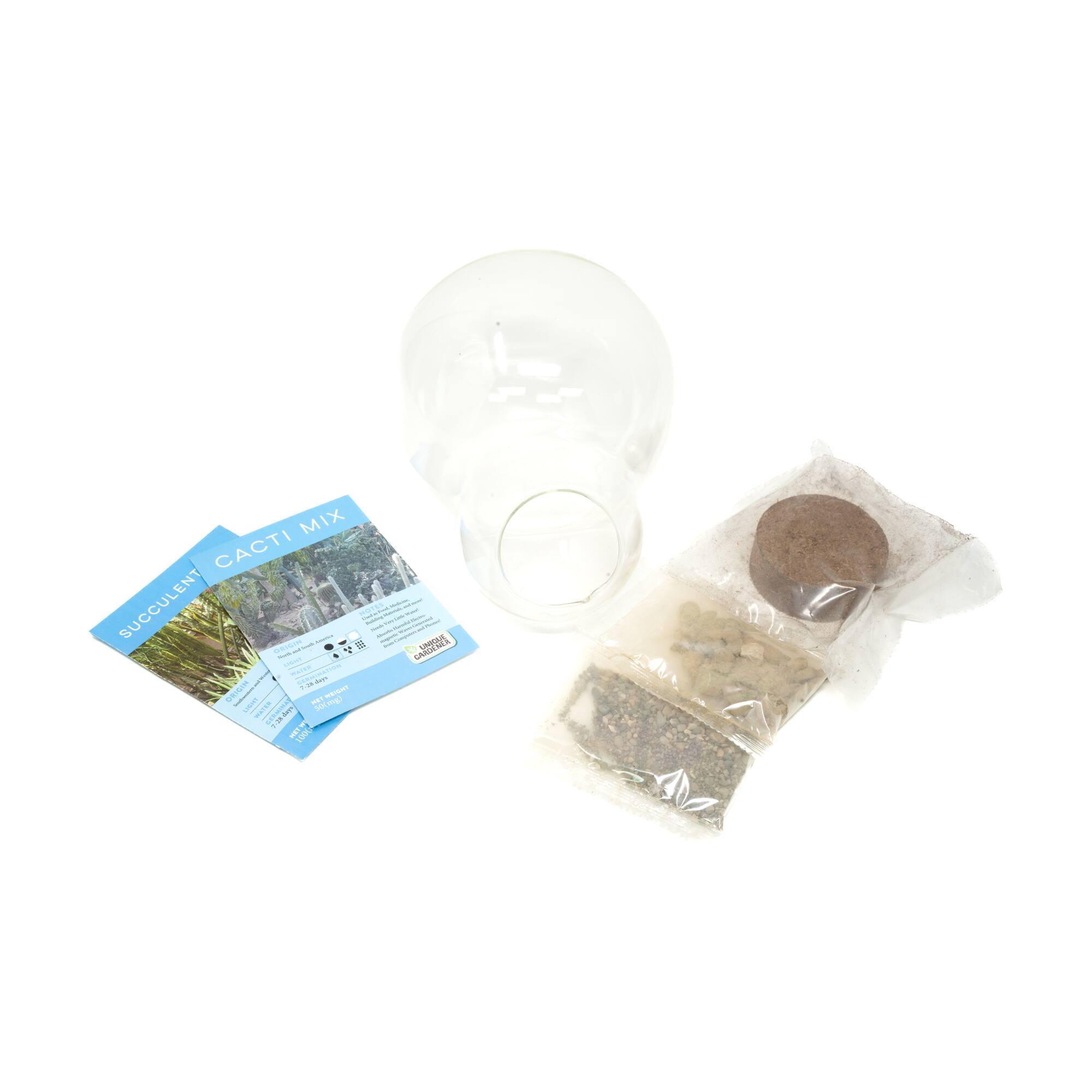 Double Sphere Glass Terrarium - Desert Escape Growarium